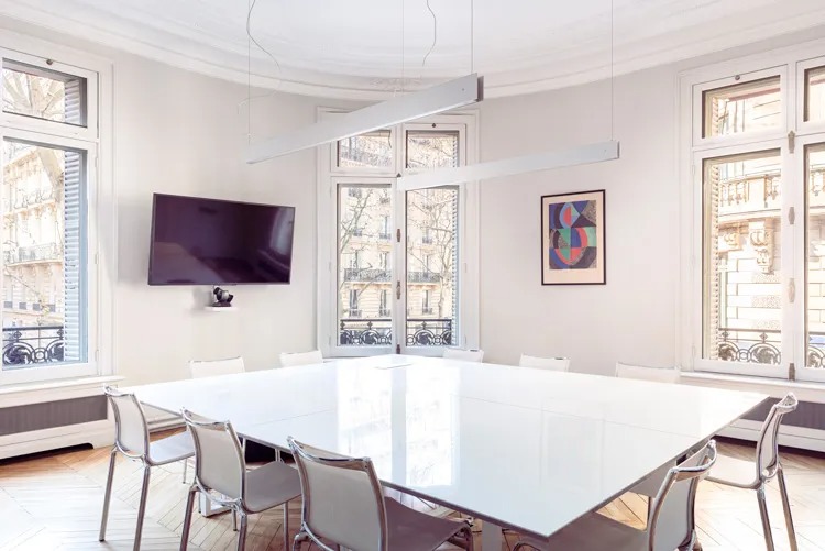 La salle de réunion de l’étude, 226 boulevard Saint-Germain